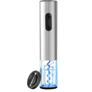 Electric Wine Opener, Battery Operated Wine Bottle Opener with Foil Cutter/LED Indicator, Automatic Bottle Corkscrew Opener for Home Bars (4 x AA Batteries Not Included)