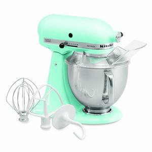 KITCHENAID - KitchenAid KSM150PSIC Artisan Series 5-Qt. Stand Mixer with Pouring Shield - Ice