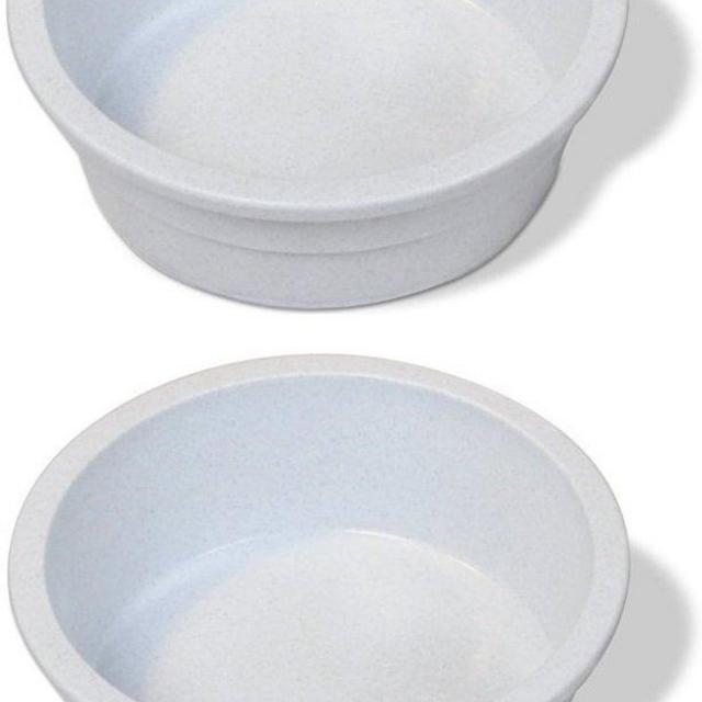 Pureness Heavyweight Large Crock Pet Dish, 52-Ounce, Colors May Vary [2-Pack]