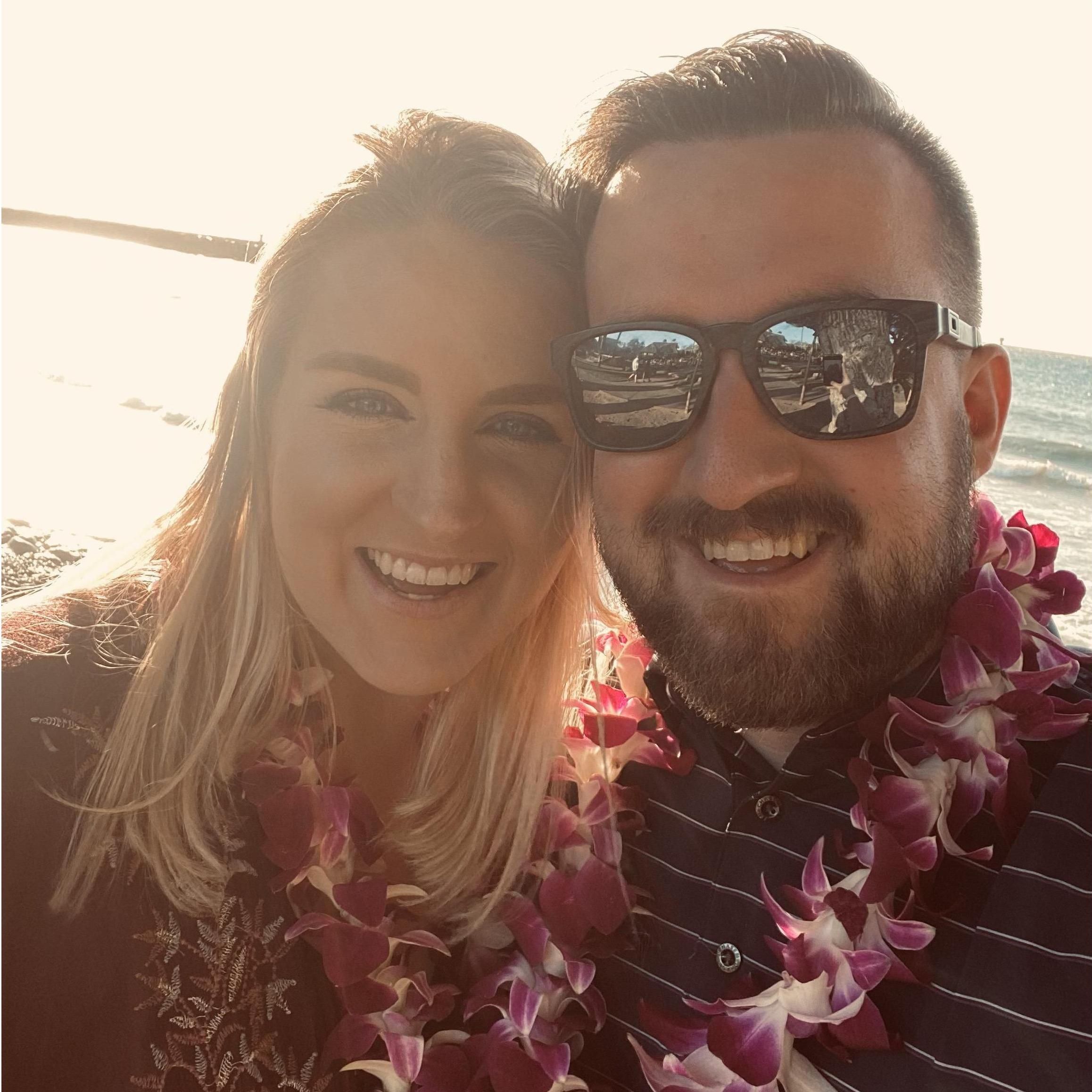 Hawaii luau sunset