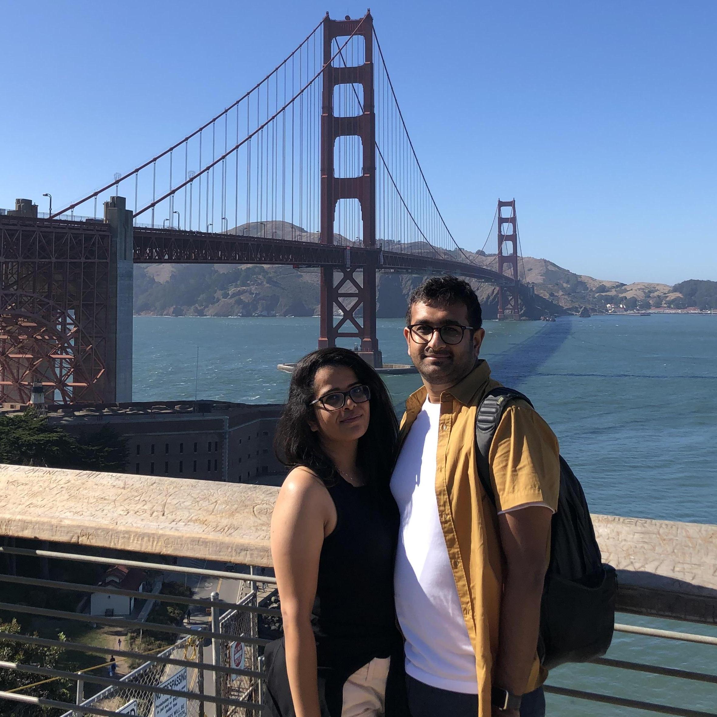 Somewhere in between biking to the golden gate