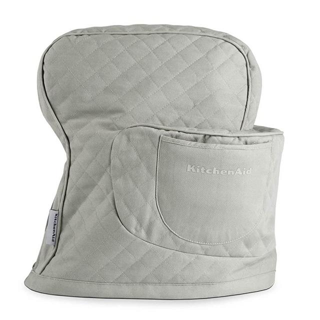 KitchenAid Quilted Fitted Mixer Cover Single Pack, 14.375"x18", Grey