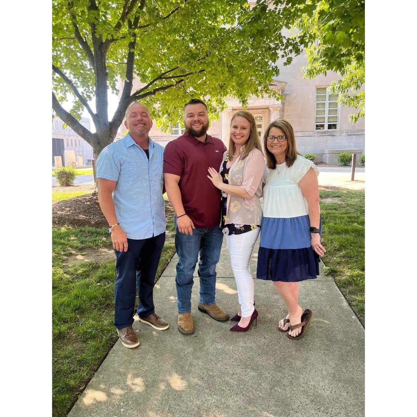 Getting hitched with family by our side!