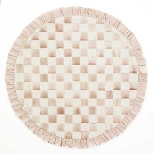 Mocha Check Round Placemat