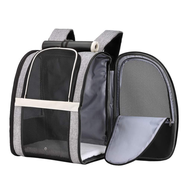Texsens Pet Backpack Carrier for Small Cats Dogs | Ventilated Design, Safety Straps, Buckle Support, Collapsible | Designed for Travel, Hiking, Walking & Outdoor Use