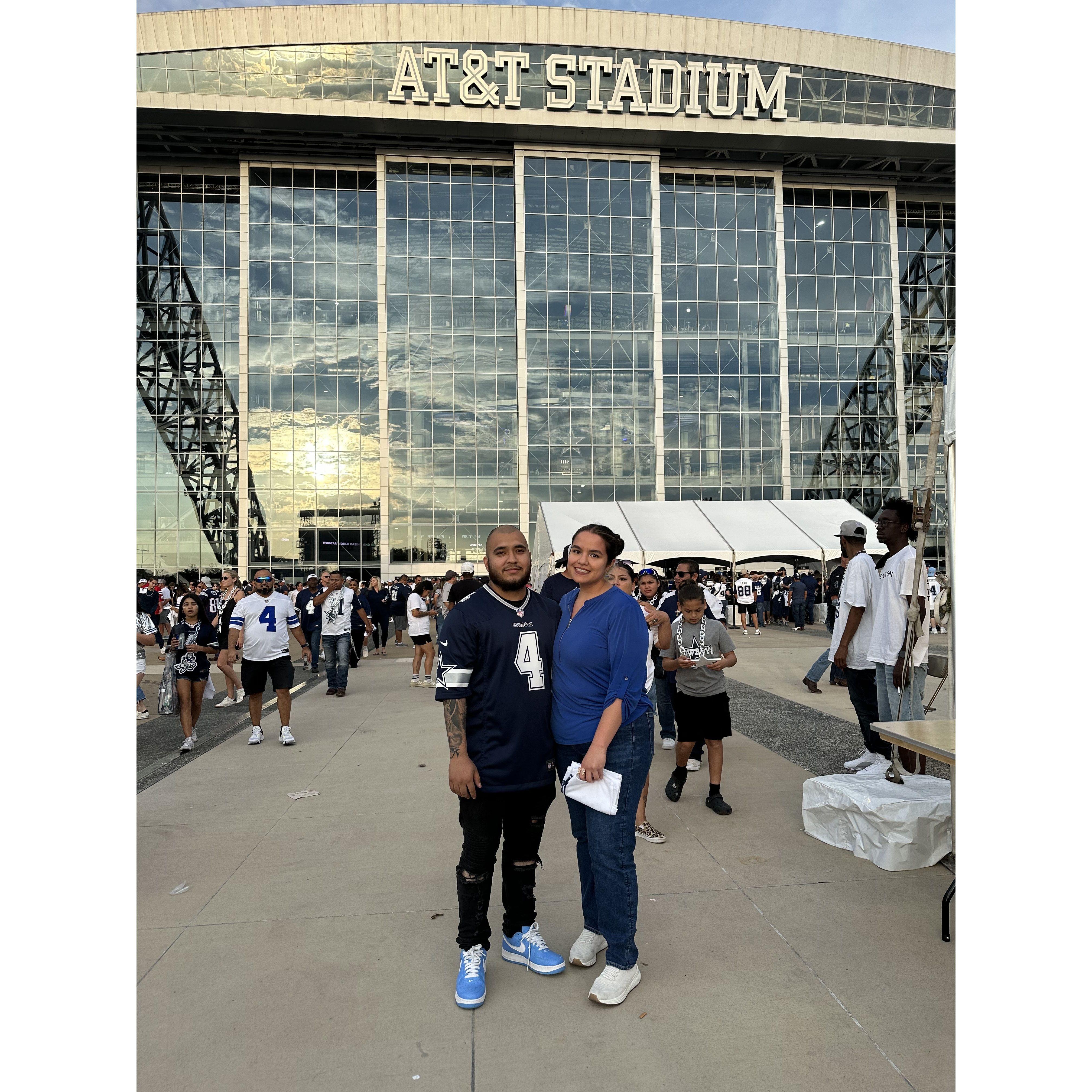 First Dallas Cowboy's game in Arlington, Tx