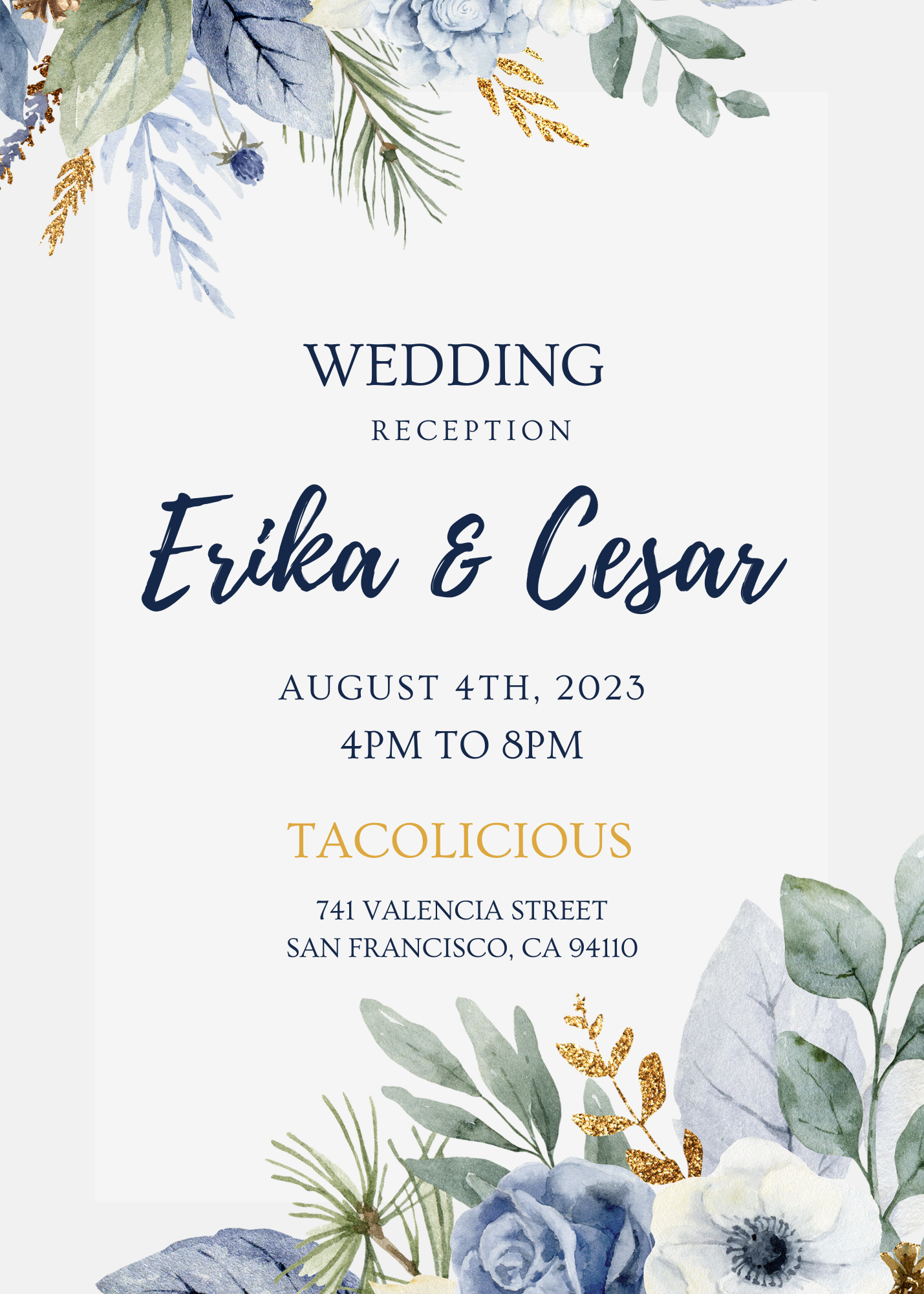 The Wedding Website of Cesar Gomez Martinez and Erika Del Refugio Ayar