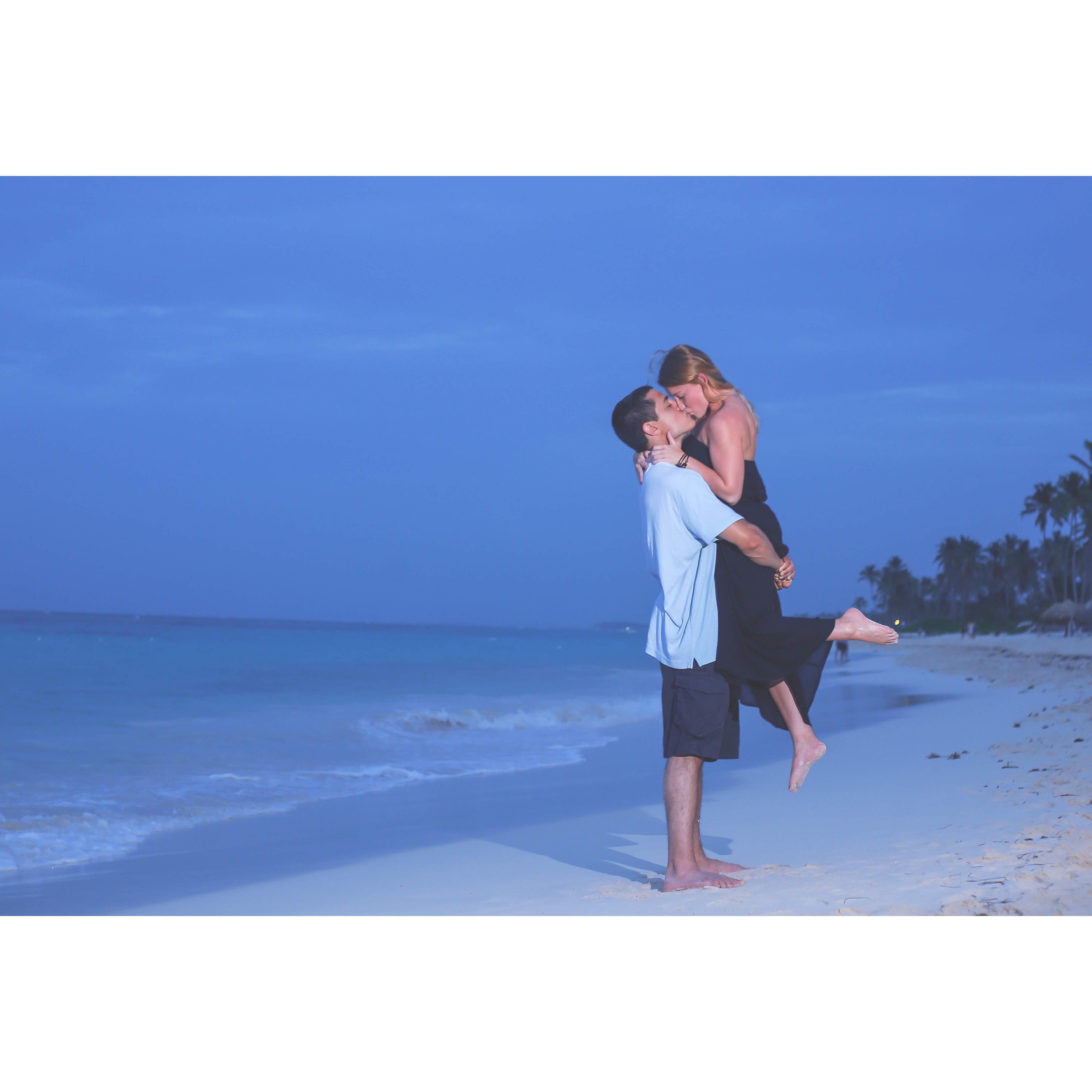 First trip out of the country together. Punta Cana 2016, Ravyn's family vacation.