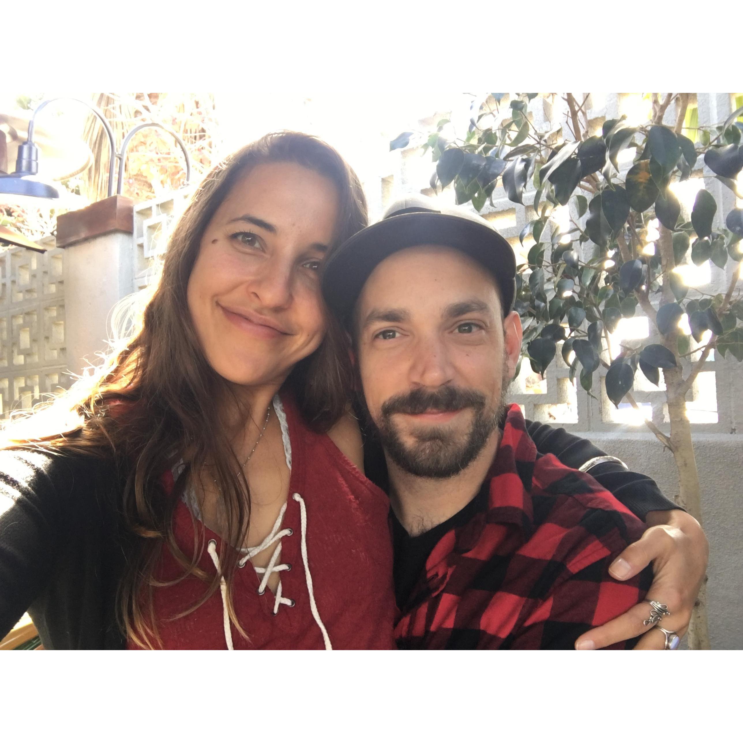 Celebrating Valentine's Day at brunch