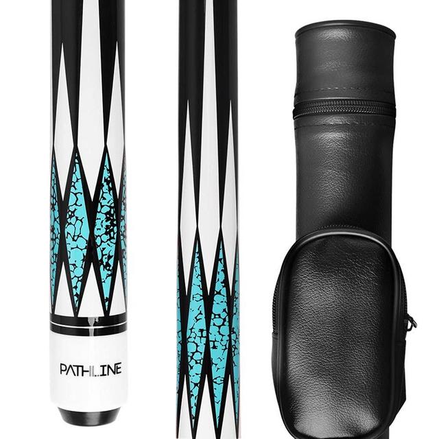 Pathline PLN Pool Cue Kit - 58 inch Canadian Maple Billiard Pool Stick and Hard Case