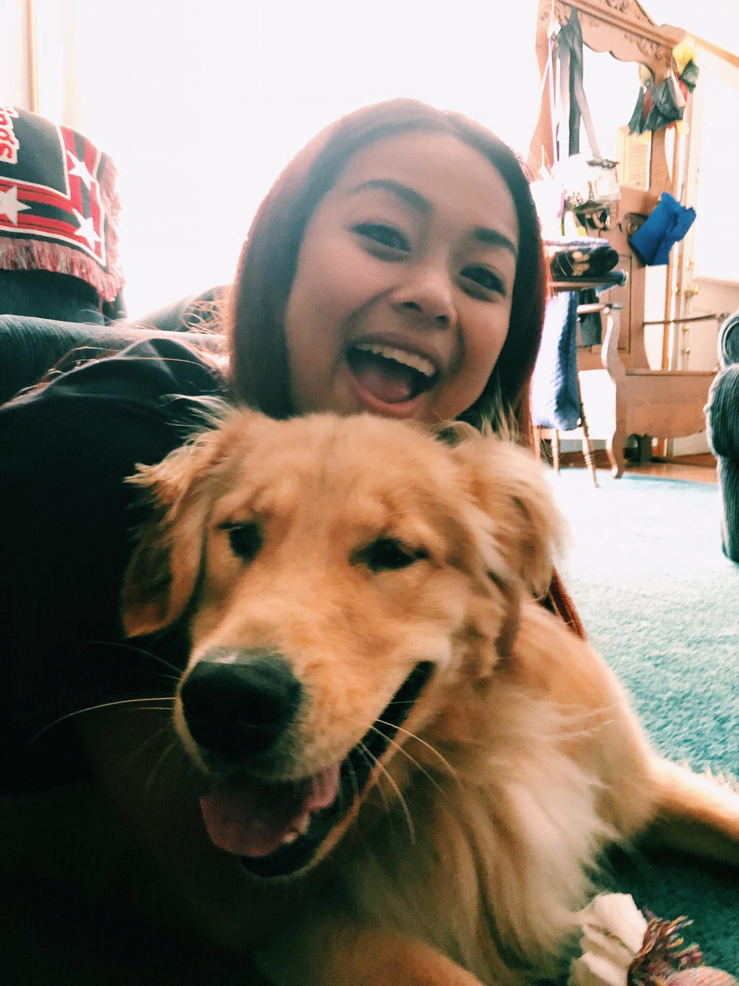 Me and Stella, Teddy's sister, i wish she could make it to our wedding