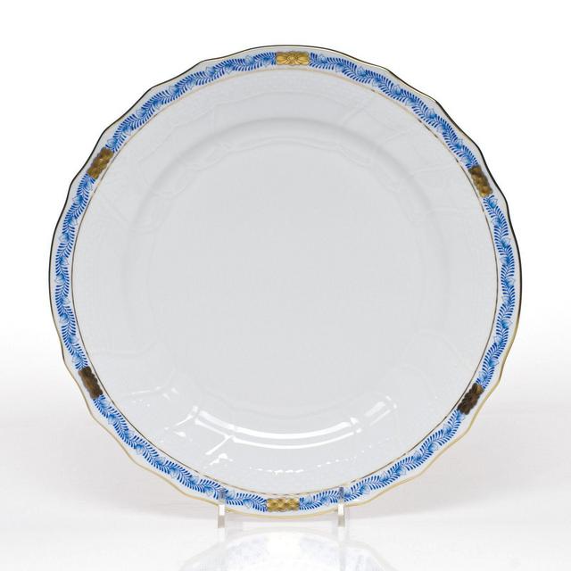 Herend Chinese Bouquet Dinner Plate, Garland Blue