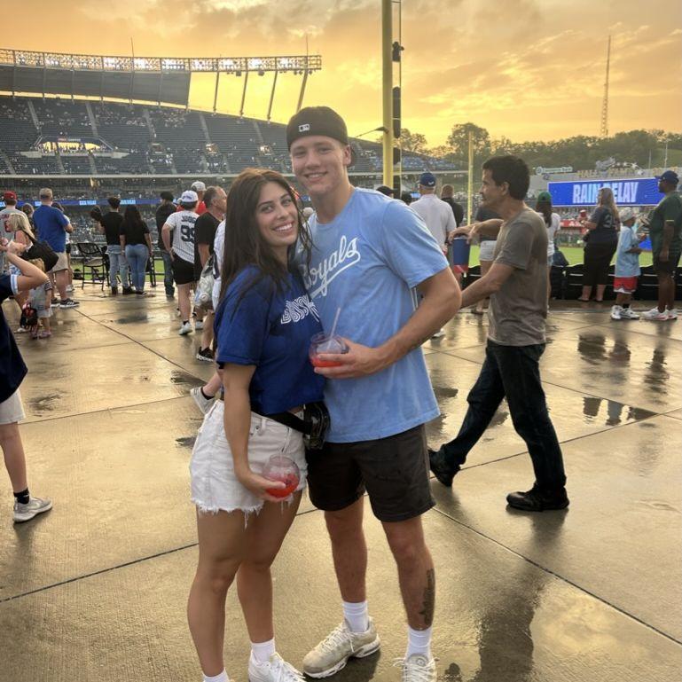 Jacob and Audrey's first Royals game