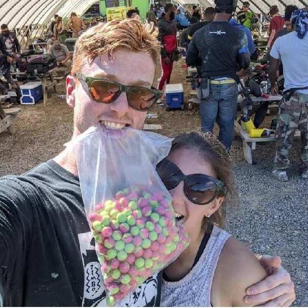 Paintballing together!