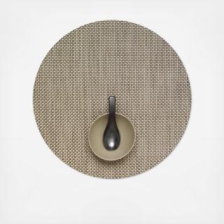 Round Basketweave Placemat, Set of 4