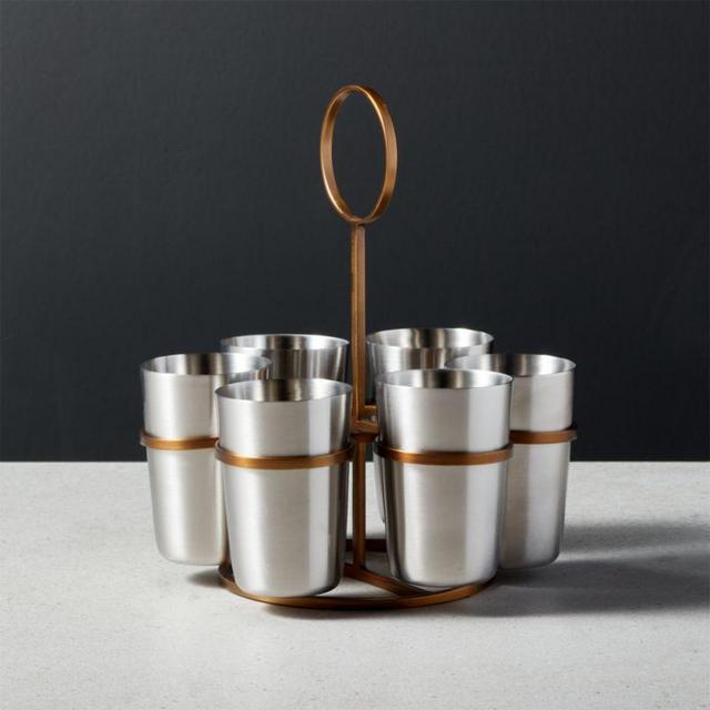 Another Round Shot Glass and Stand Set