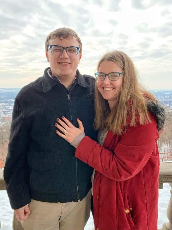 The picture right after we got engaged!