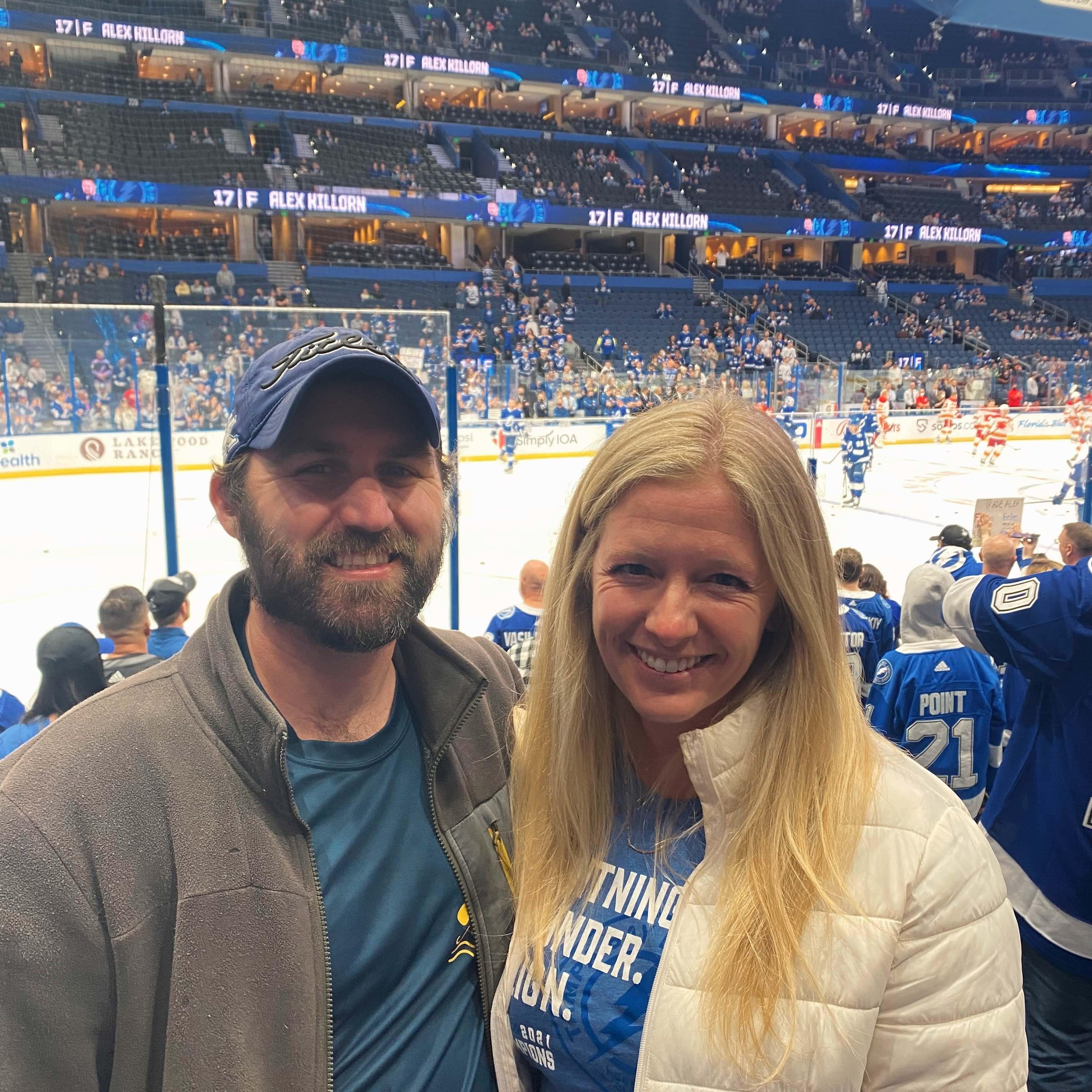 Bill's first NHL game.