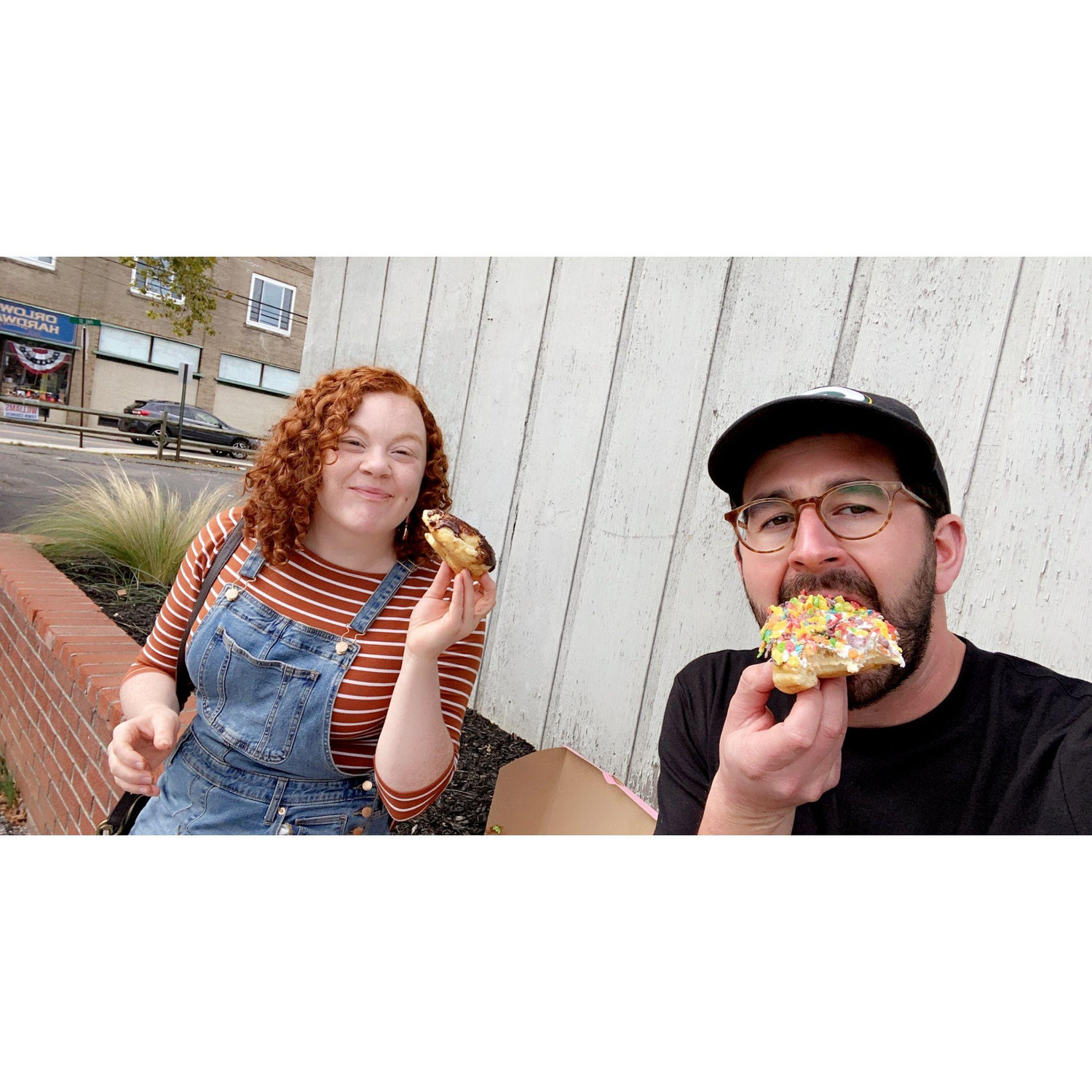 "caught an eighty-pound shark off of montauk. It's in the hamptons. sniped it with a rifle from the crow's nest." jk. we had a donut and went on a fun drive. kenz roasted a sommelier.