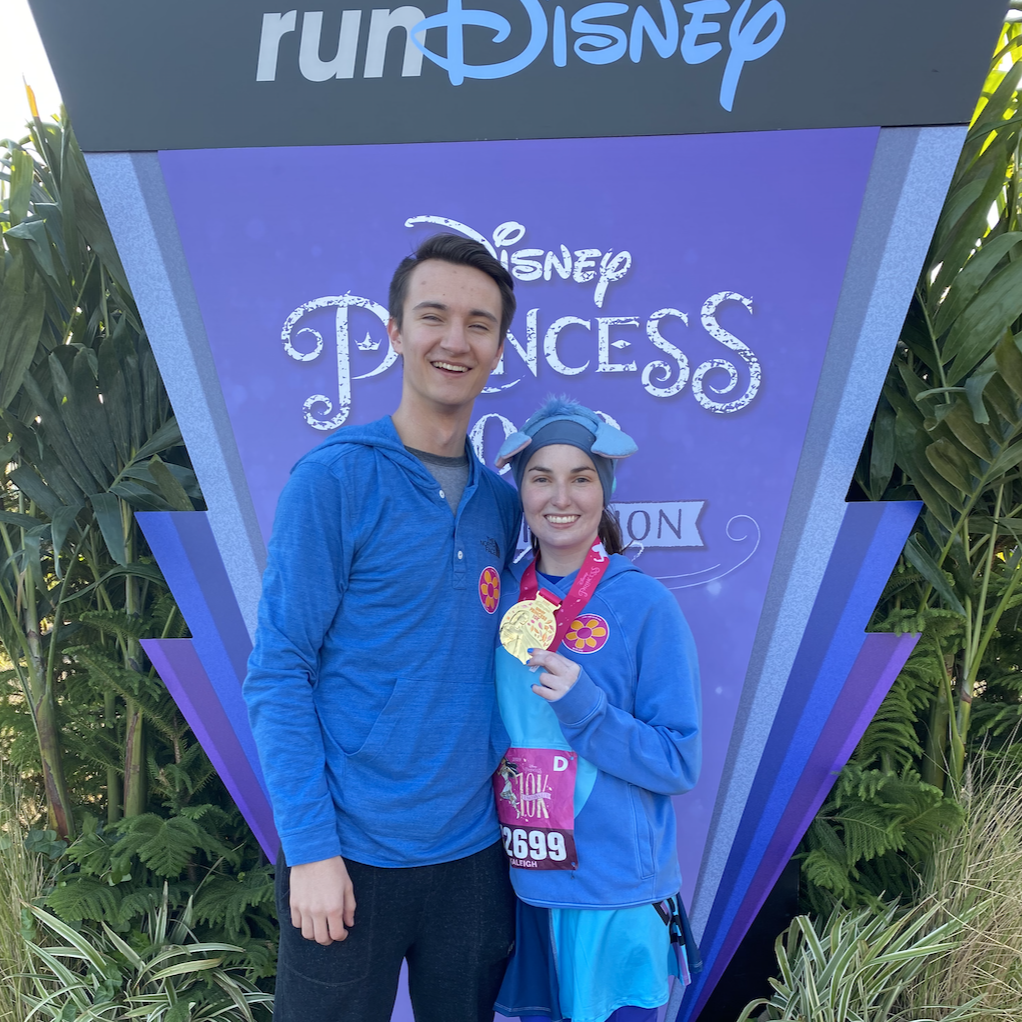 I did my first 10K run this year with Andrew there to support me! I was dressed up as Stitch and he just so happened to match, lol! Also, 3:00 AM wake up call, we were exhausted!
February 22nd, 2020