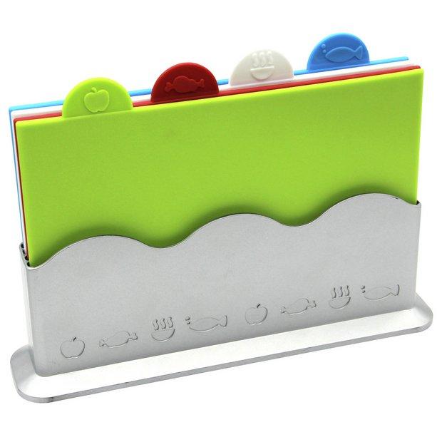 Argos Home Plastic Chopping Board Set - Pack of 4