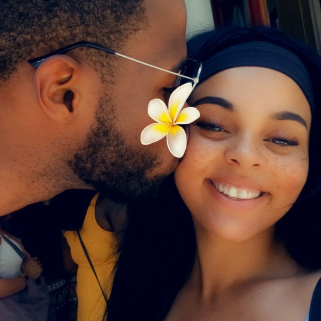 A young love selfie in New Orleans