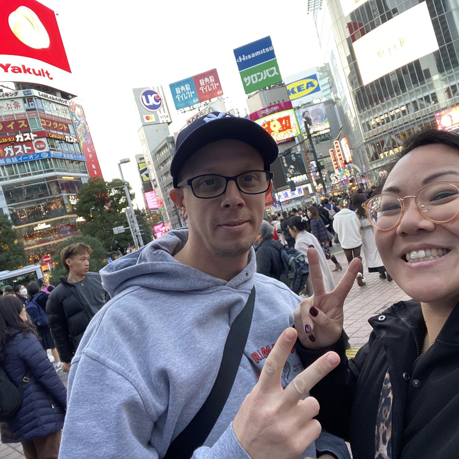 Shibuya in Tokyo, Japan. December 2024.