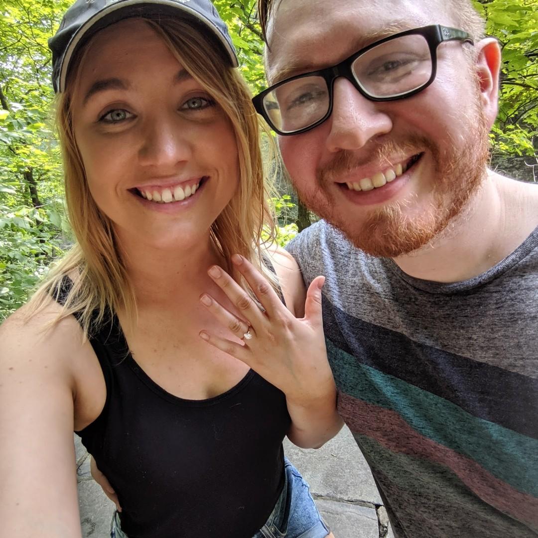 A few minutes after Eric proposed!
Watkin's Glen, August 2019