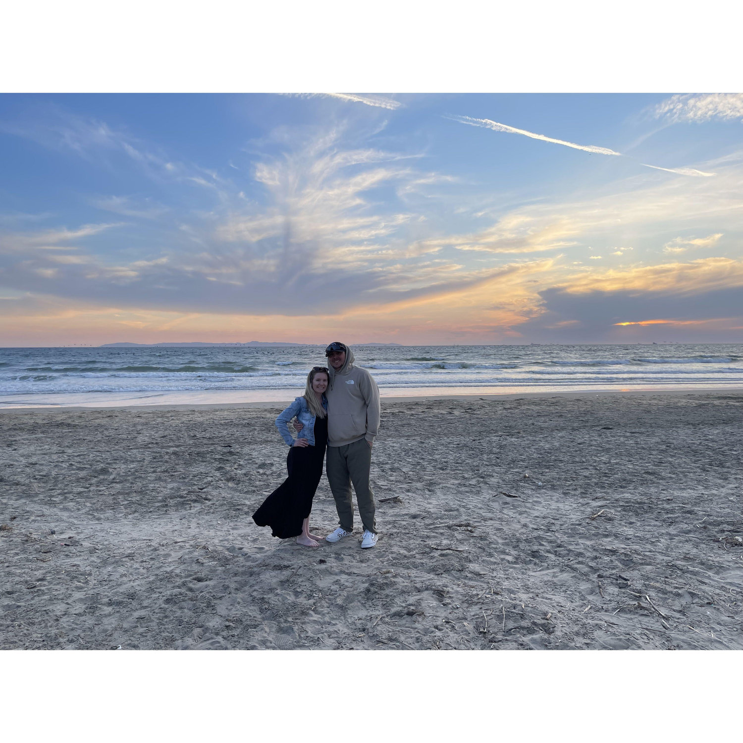 Jessica and Zac at Newport Beach in April 2023. They traveled here with their good friends, Alex and Shelly Yager, along with their son Miles.
