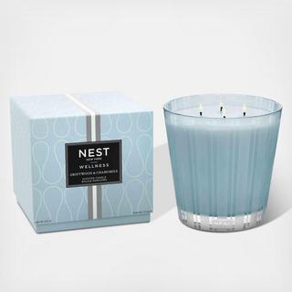 Wellness Driftwood & Chamomile 4-Wick Luxury Candle