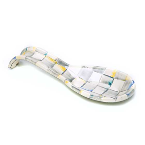 Mackenzie Childs Sterling Check Spoon Rest