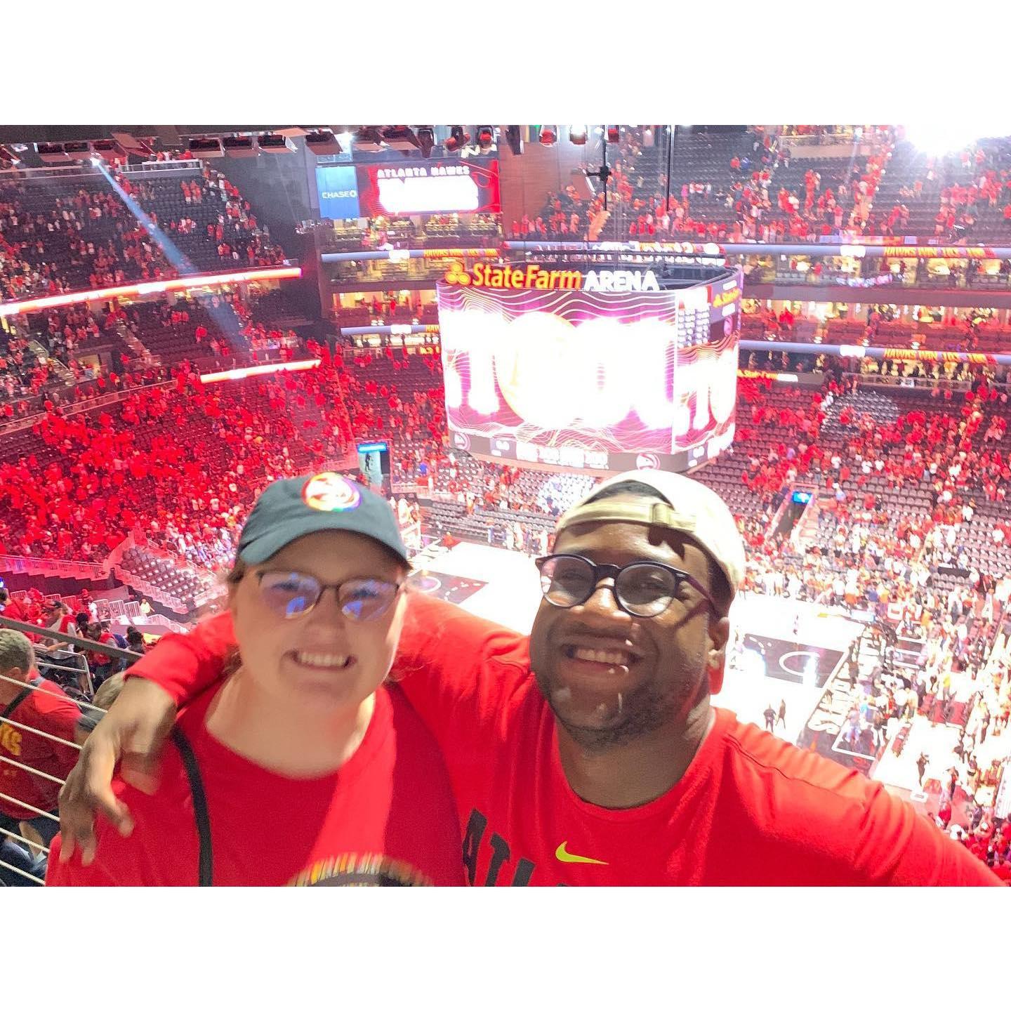 Atlanta Hawks playoffs game in 2021.