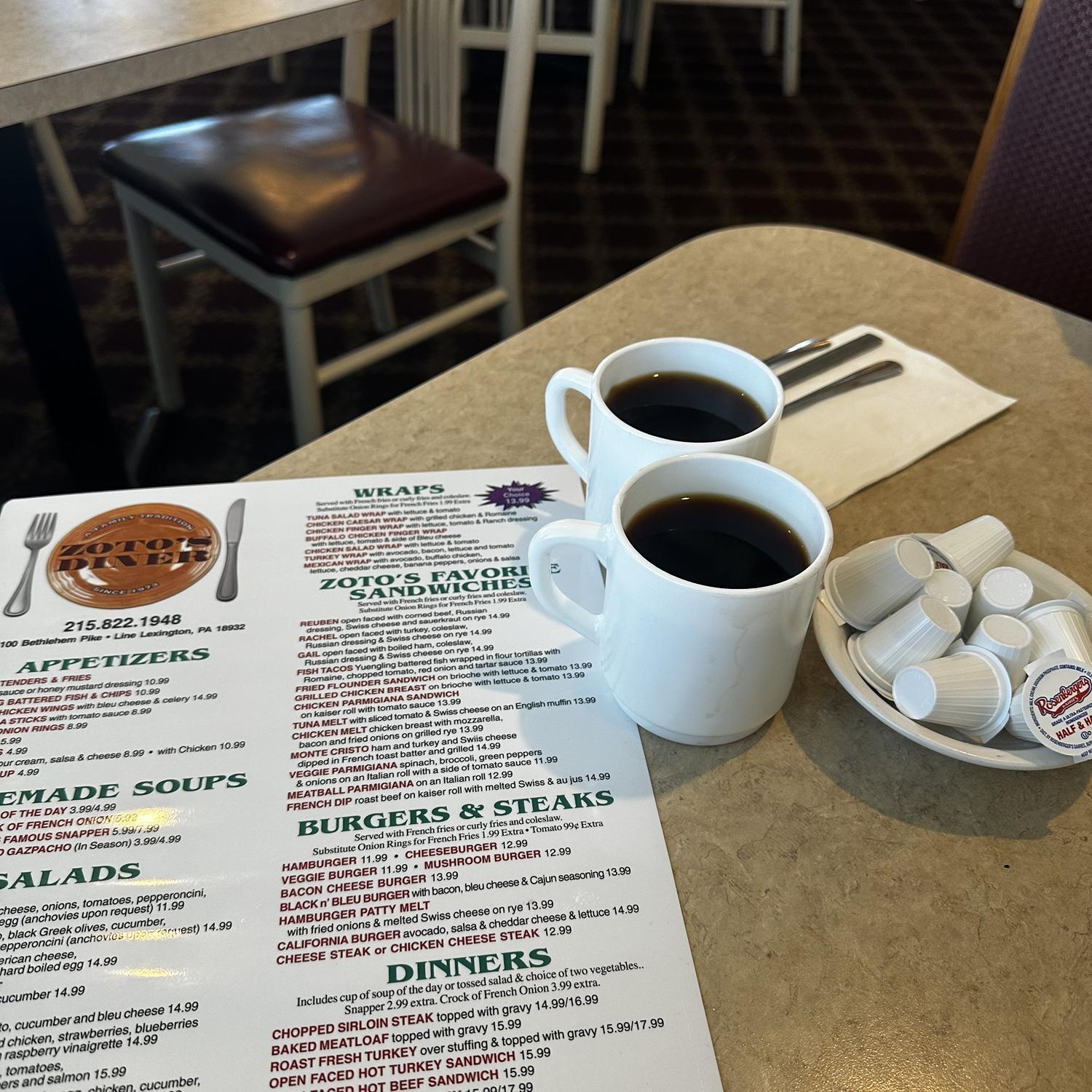 Weekly post-church breakfast dates at Zoto's Diner, our favorite spot!
