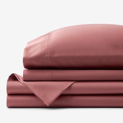 Legends Hotel™ Supima® Cotton Wrinkle-Free Sateen Sheet Set: QUEEN/BURNTSIENNA