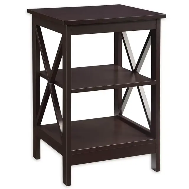 Convenience Concepts 2-Shelf Oxford End Table in Espresso