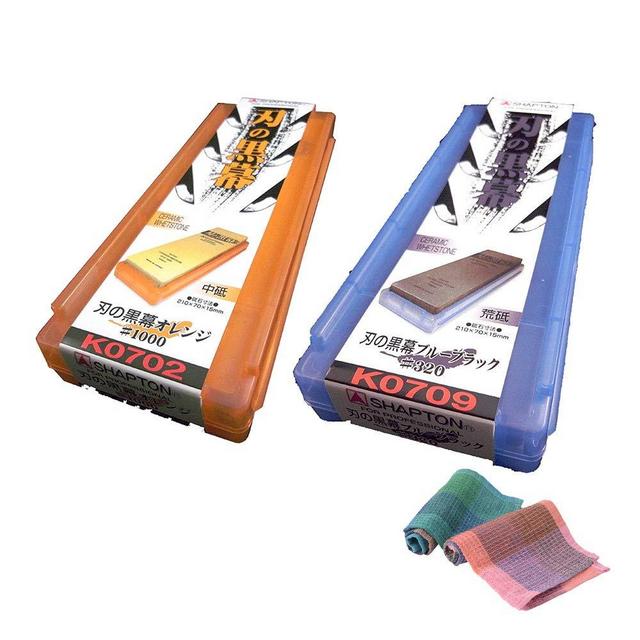 Shapton Pro Sharpening Stones #320 #1000 , Kitchen Cloth
