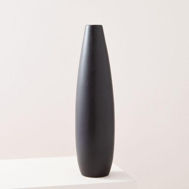 Pure Black Ceramic Vases