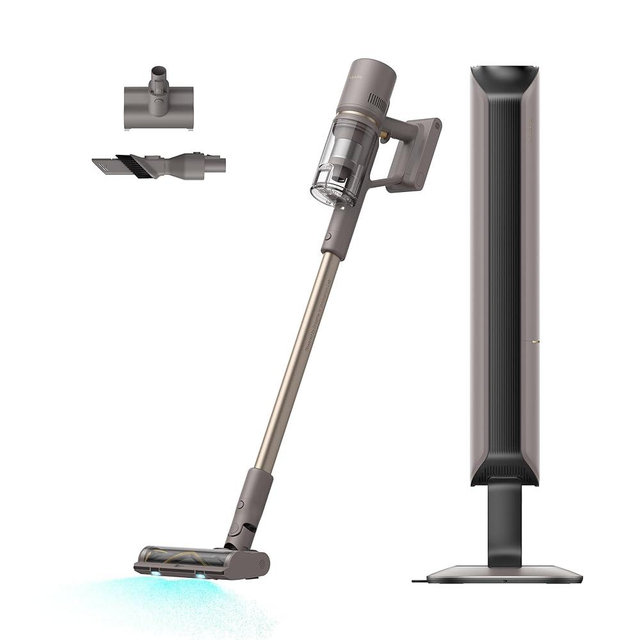 DREAME Z10 Station T Cordless Vacuum with Auto-Empty Base, 2.5L Dust Collection, 65-Min Runtime, Powerful Stick Vac for Carpet Hardwood Tile & Pet Hair – Lightweight