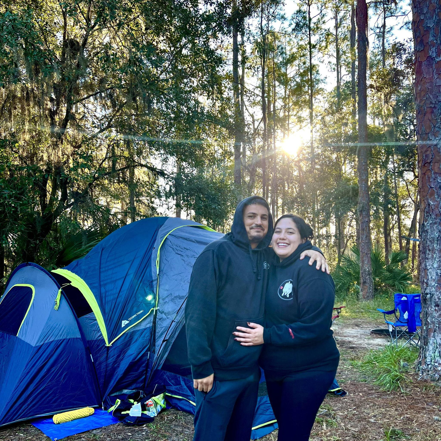 our first camping trip together
