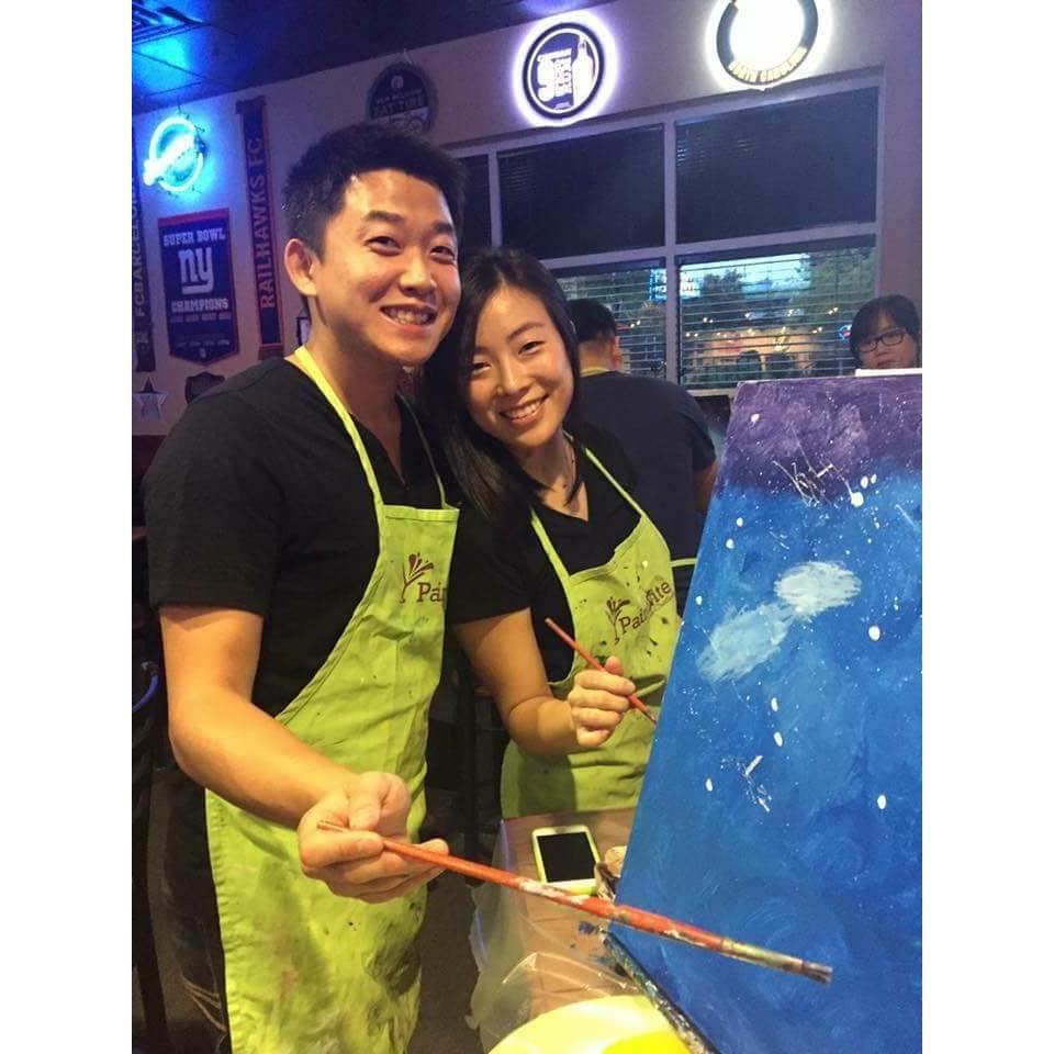 The first (and last, so far) paint nite we went to