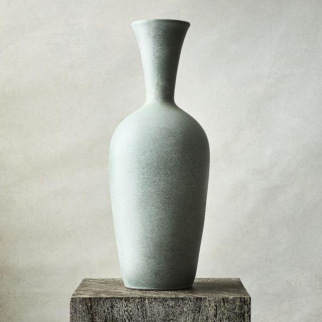 Mist Ceramic Floor Vase, Medium, 22"H