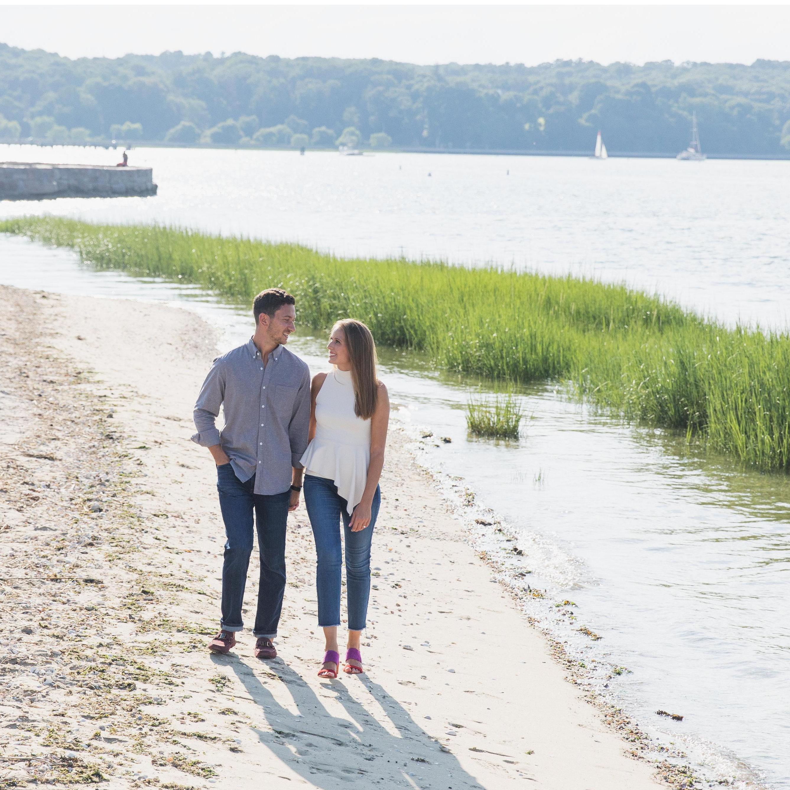 Engagement photos at Theodore Roosevelt Memorial Park - August 2020