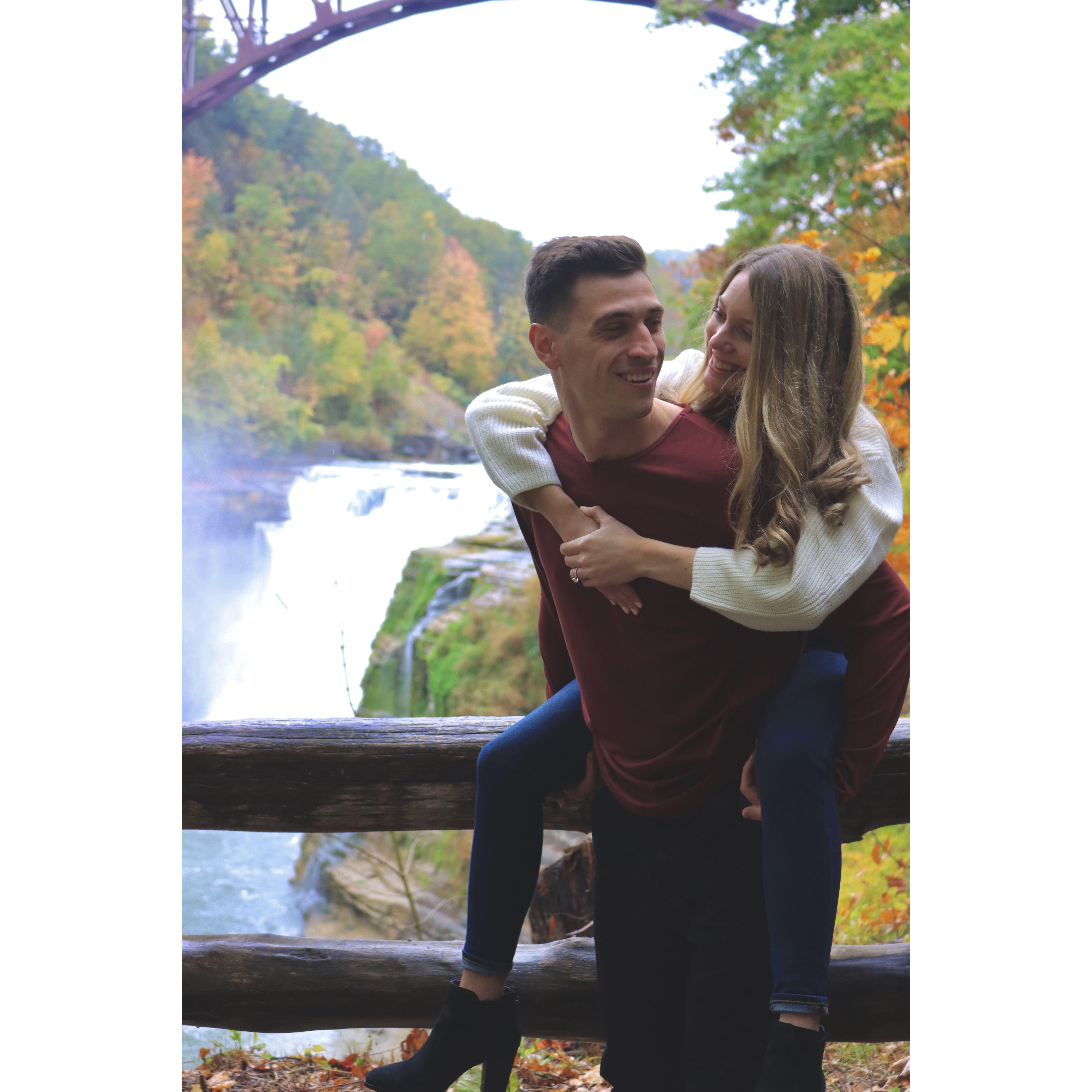 Engagement Pictures at Letchworth State Park