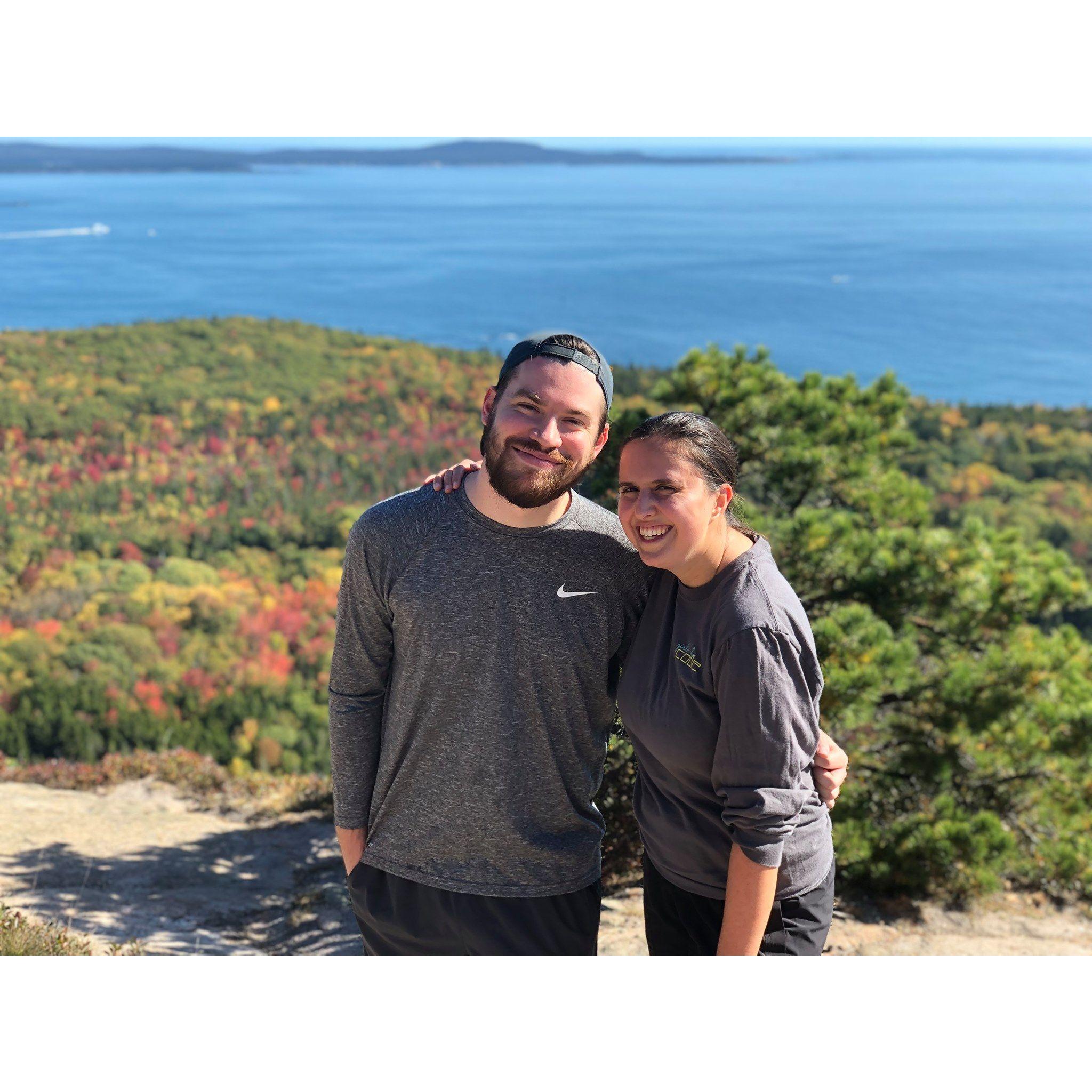 During a hike in Acadia National Park