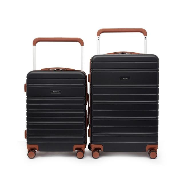Travelers Club Navigate Collection 2 Piece Rolling Hard Case Luggage Set with X-Tra Wide Telescopic Handle