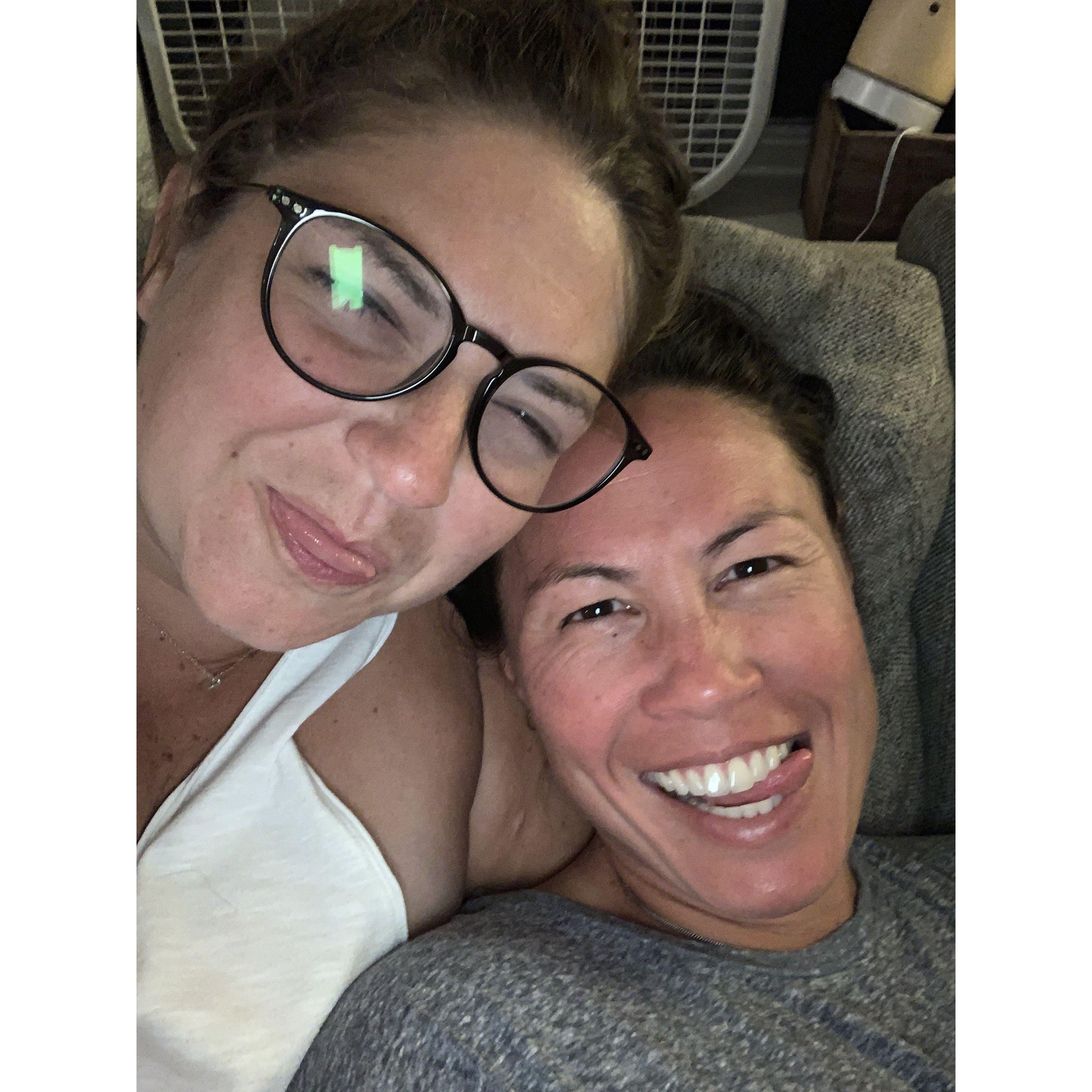 We love traveling and we love being home
