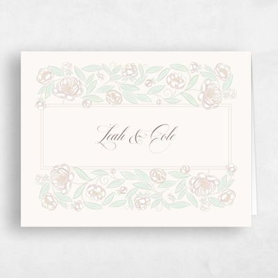 Beige Wedding Thank You - Beatrice Landscape