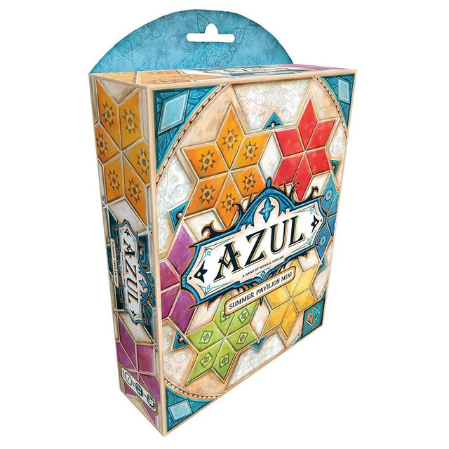 Azul Summer Pavilion Mini Board Game - Portable Travel Edition! Tile-Placement Strategy Game, Fun Family Game for Kids & Adults, Ages 8+, 2-4 Players, 30-45 Min Playtime, Made by Plan B Games