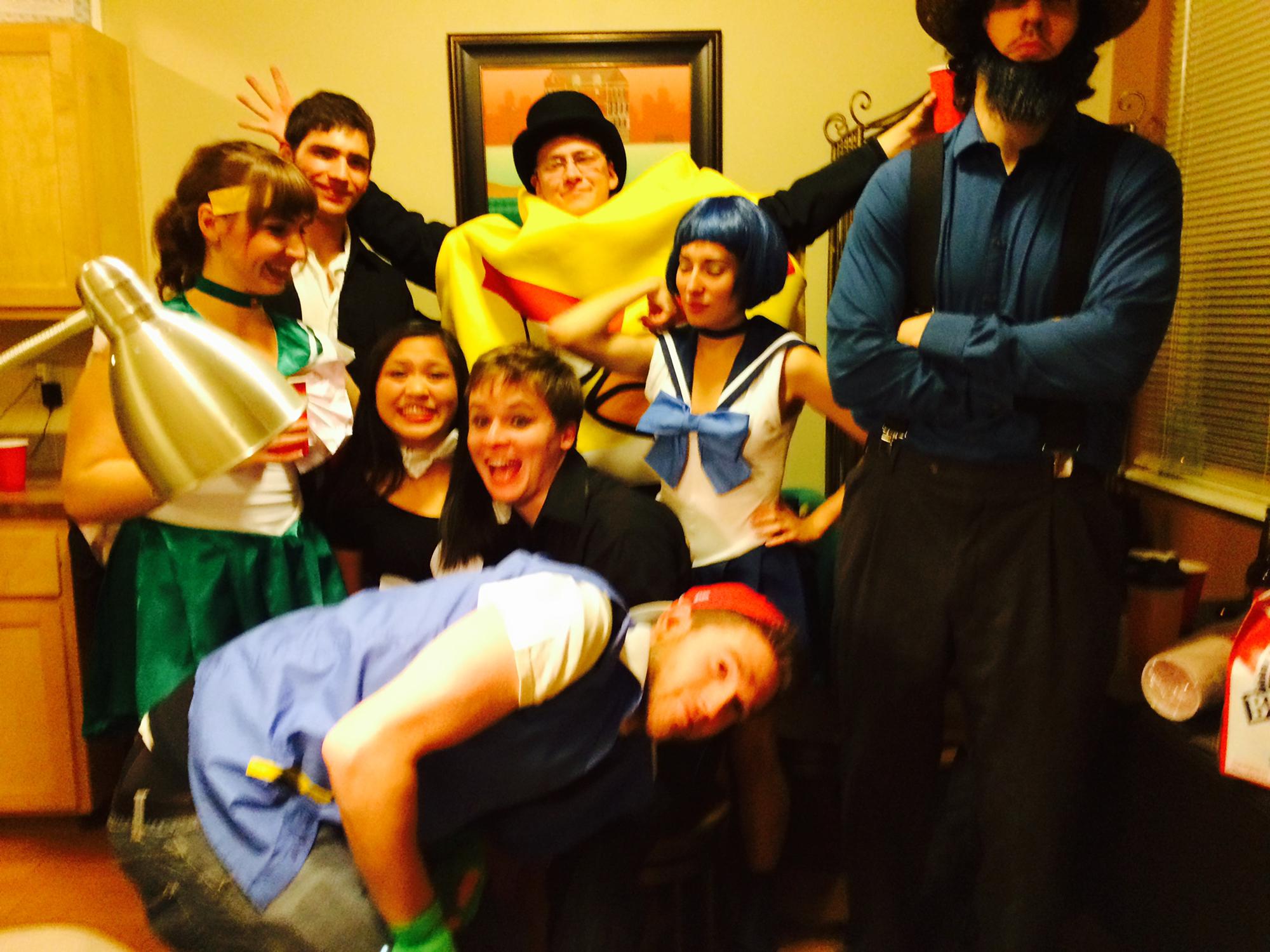 Halloween was always an adventure with these folks.