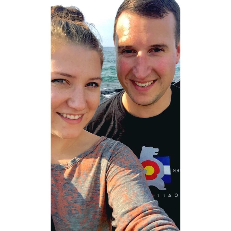 First picture taken together on our first adventure!